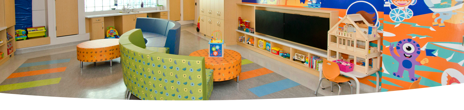 Samsung Space with chairs and toys